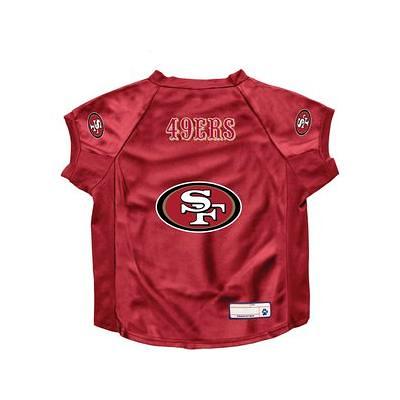 Pets First NFL Dog & Cat Stripe T-Shirt, San Francisco 49ers, Small