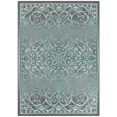 Mainstays Textures Crosshatch Polyester and Rubber Backed Doormat