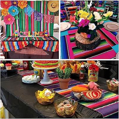 35 Pieces Mexican Party Supplies Fiesta Decorations Set Serape