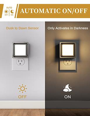 Vintage LED Night Light [4 Pack], Night Lights Plug into Wall, Plug in, Dusk  to Dawn Sensor, Brushed Nickel, Decorative Nightlight, Adjust Brightness  for Bedroom Hallway Kitchen, Soft White 3000K - Yahoo Shopping