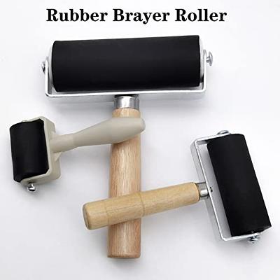 3 Pack Printmaking Brayers Premium Brayer Rollers for Crafting