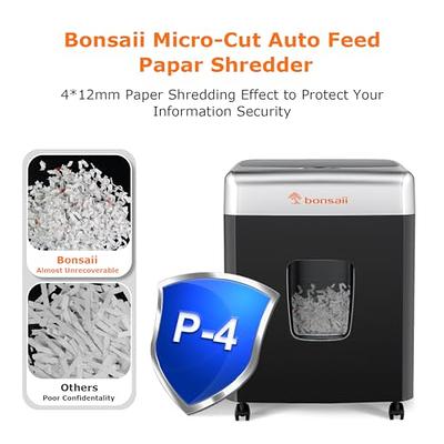 Bonsaii C149-C: Bonsaii C149-C 18-Sheet Cross-Cut Paper Shredder 60 Minutes  Running Time