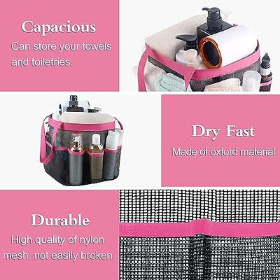 Temede Mesh Shower Caddy Tote, Large Shower Caddy Basket Portable, Quick  Dry Hanging Toiletry Bag, 8 Storage Pocket Bath Organizer for College Dorm