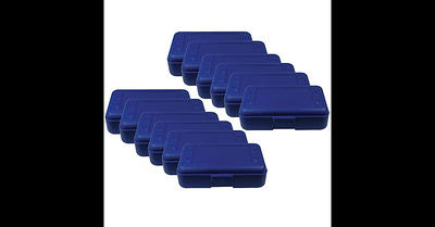 Sterilite School Supply Pencil Box - Blue