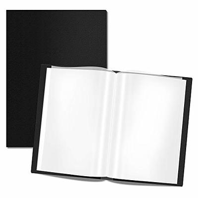 Pockets Plastic Presentation Book Portfolio Folder File Folder Clear Sleeves  Protectors Display Book Document Organizer for Music Sheets Artwork Drawing  for School Office Business 