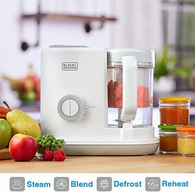 BLACK+DECKER All-in-One Baby Food Maker - Fast Cooker, Blend