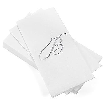 Linen Feel Disposable Monogrammed Guest Towels