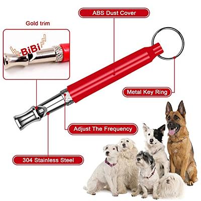 4Pcs Dog Training Set Pet Training Clicker with Whistles, Dog Training  Whistle Ultrasonic Professional Dog Whistles with Lanyard - Barking Control