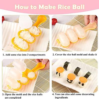 7 Pack Onigiri Mold, Rice Mold Musubi Maker Kit, Non Stick Spam Musubi  Maker Press Rice