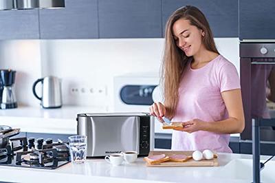 Long Slot Toaster, with Warming Rack