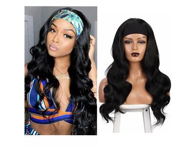 Headband Wigs Human Hair Deep Wave No Lace Front Wigs for Black Women  Unprocessed Virgin Hair Wet Curly Wigs Machine Made Glueless Headband Wig  Easy