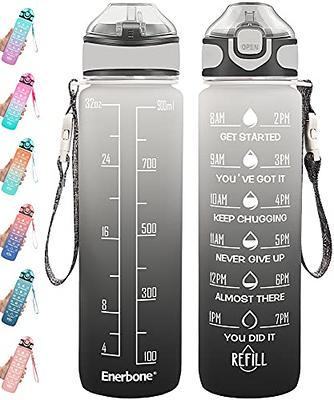 OLDLEY Kids Water Bottle with Straw for School Girls Boys, 15 oz  Unbreakable Leak-Proof BPA-Free Motivational Water Bottles with Times to  Drink for