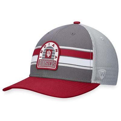 Men's Top of the World Red/White Louisville Cardinals Breakout Trucker  Snapback Hat