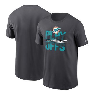 Men's Nike Heathered Gray Miami Dolphins Primary Logo T-Shirt