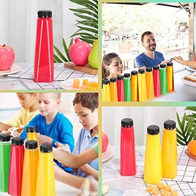 Lallisa 36 Pcs Plastic Juice Bottles Bulk with Caps Leakproof