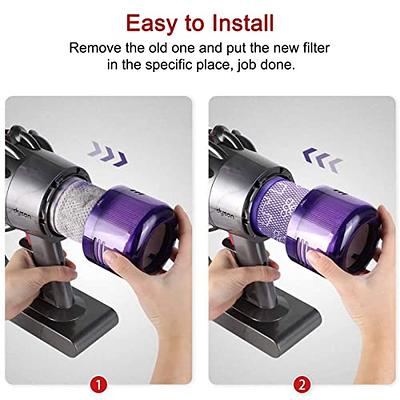 Garbage fighter Vacuum V11 Filter Replacement for Dyson V11 Cordless Stick  Vacuum Cleaner, Replace Part No. 970013-02, 3 Pack Filters and 1 Clean Brush,  Vacuum Accessories - Yahoo Shopping