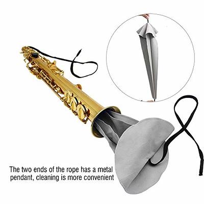 Saxophone Cleaning Tool Saxophone Mataintence Cleaning Cloth for Sax Pull  Through Neck Body Cleaner Cloth(Gray) - Yahoo Shopping