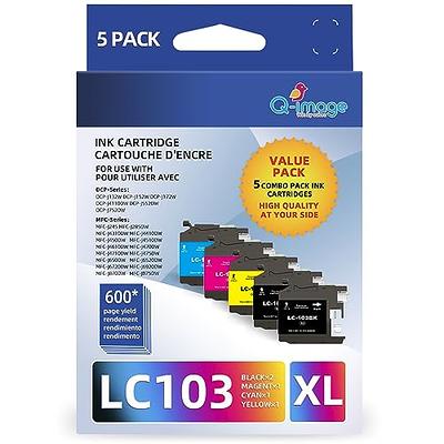 LC103 LC101XL Ink cartridges Compatible for Brother LC103XL LC101 Work with Brother  MFC-J870DW MFC-J6920DW MFC-J6520DW MFC-J450DW MFC-J470DW (2 Black, 1 Cyan,  1 Magenta, 1 Yellow, 5 Pack) - Yahoo Shopping