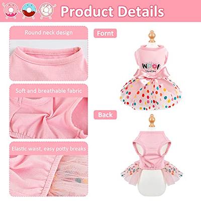 Dog Dress Girl Dog Birthday Outfit Puppy Clothes Female Princess