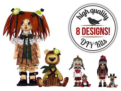 Rag Doll Making Diy Kit, Textile With Clothes Craft Set, Wireframe Toy  Sewing Interior Lovers Gift - Yahoo Shopping