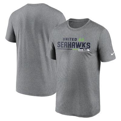 Men's Fanatics Branded College Navy/Heathered Gray Seattle Seahawks Colorblock T-Shirt