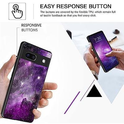 for Google Pixel 7a Case: with [Tempered Glass Screen Protector][Built-in 4  Airbags][Not-Yellowing] Military-Grade Shockproof Protective Phone case