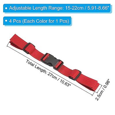 Premium Utility Straps with Quick Release Buckle Adjustable Short Nylon Tie  Down Straps for Backpack Lashings Camping Gear Sleeping Bag Mattress
