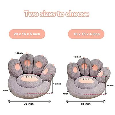 Cute Seat Cushion, Cat Paw Shape Lazy Sofa Office Seat Cushion, Bear's Paw  Office Chair Cushion, Plush Sofa Cushion Soft and Comfortable Cushion Home