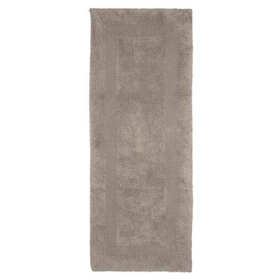 Amrapur Overseas Stripe bath mat 21-in x 34-in Taupe Cotton Bath