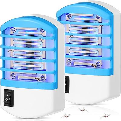 4 Pcs Bug Zapper Plug-in Electric Fly Pests Trap Indoor, Mosquito LED Light  for Patio, Bedroom, Kitchen, Office Electronic Insect Killer 