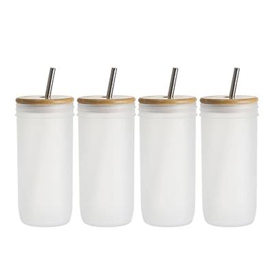 PYD Life 8 Pack Sublimation 40 oz Tumblers with Handle Blanks Bulk White Coffee Travel Mugs Cups with Lid and Stainless Straw for Tumbler Heat Press