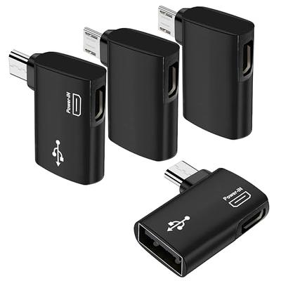 AreMe 4 Pack OTG Cable Adapter for Fire TV Stick 4K, 90 Degree Left and  Right