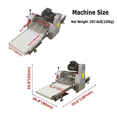 INTBUYING Countertop Dough Sheeter Reversible Press Sheeter Pastry Dough  Roller Sheeter Dough Flatten Roller Crisp Machine Folding Danish Pastry