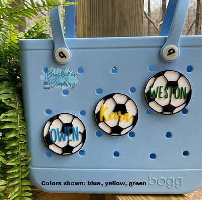 Football - Bogg Bag Tag Purse Charm Personalized Accessory