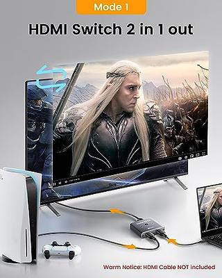 HDMI 2.1 Switch 8K@60Hz, avedio links Bi-Directional HDMI Switcher