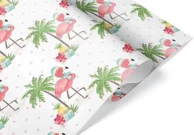 GIOLAINY Christmas Wrapping Paper for Kids Boys Girls - Holiday Gift Wrap  Bundle Contain Pink Santa, Snowman, Christmas Tree, Hat Design - 6 Sheets