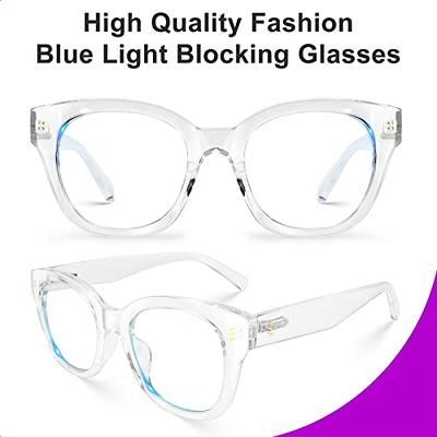  VISOONE Square Full Rim Blue Light Blocking Glasses