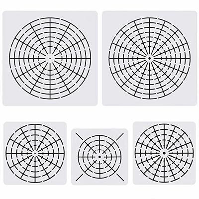 5 Pieces Mandala Dot Painting Tool Stencils Template Set, 8/12/16