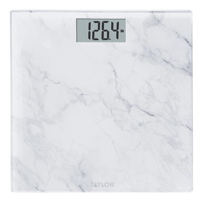 Taylor LCD Body Weight Scale Battery Powered Brushed Stainless Steel 400lb  Capacity