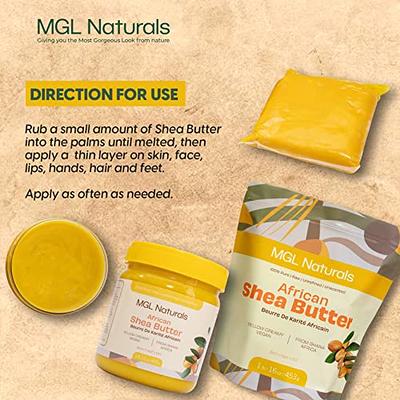 Raw African Shea Butter Bulk Natural 100% Pure Unrefined Moisturizer for  Face, Skin, Body & Hair Growth. Raw Shea Butter Wholesale Pricing. 