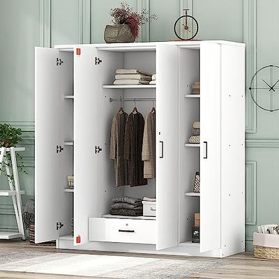 Plastic Cabinet Closet Clothes Storage Organizer Bedside Dresser Locker  6-Drawer