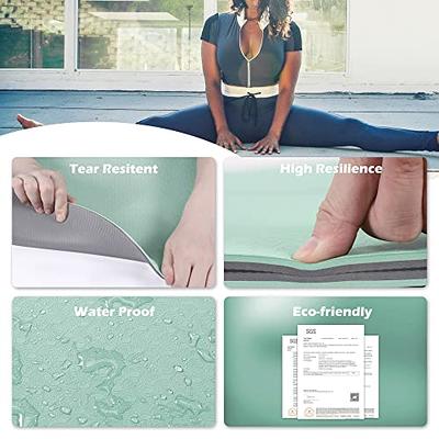 Yoga Mat, Folding Yoga Travel Mat with TPE Material Non Slip Double-Sided,  Anti-Tear, Fitness Mats Foldable 1/4 Thick for Floor Exercises, Pilates