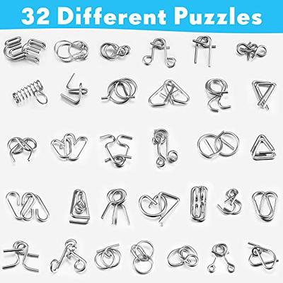 Lenwen Set of 96 Metal Puzzles for Adults with Pouch Puzzles for Adults IQ  Test Disentanglement Puzzle Brain Game Unlock Interlock Game Magic Trick  Toy Party Favor Challenge - Yahoo Shopping