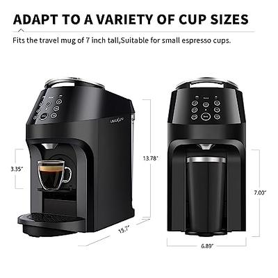  3-in-1 Coffee Maker for Nespresso, K-Cup Pod and Ground Coffee,  Coffee and Espresso Machine Combo Compatible with Nespresso Capsules  OriginalLine, 19 Bar Pressure Pump, Removable Water Tank: Home & Kitchen