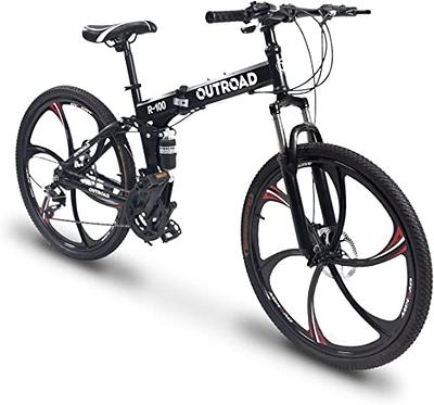 Folding Mountain Bike Full Suspension 21 Speed Men Women Bike MTB 26  Bicycle