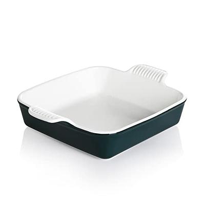 Rubbermaid DuraLite Glass Bakeware, 1.75 qt Square Baking Dish with Blue Lid