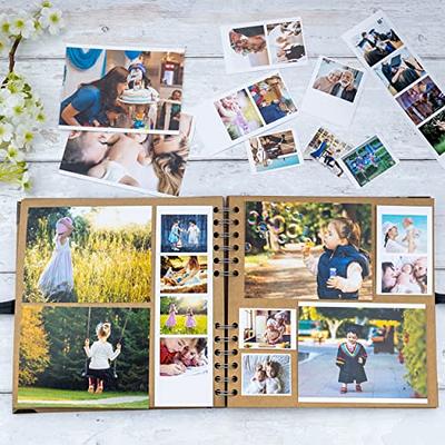 Bstorify Scrapbook Album 60 Pages (8 x 8 Inch) Brown Thick 200gsm Kraft  Paper, Photo Album Scrapbook, Memory Book - Ideal for Your Scrapbooking  Albums
