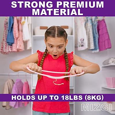 Bagail Children's Clothes Hangers Kids Non-Slip Hangers Baby Hangers I