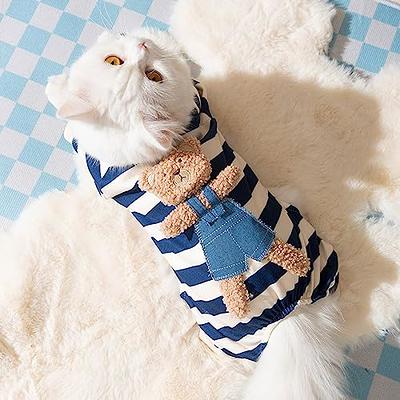  Dog Sweater Hoodie Winter Puppy Hoodies for Small Dogs Boy  Girl Teddy Fleece Pet Sweatshirt Clothes Outfits Cold Weather Dog Coat Warm  Cat Apparel for Chihuahua Yorkie Clothing (Medium, Blue) 