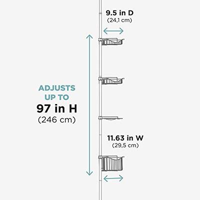 Corner Pole Caddy Nickel - Zenna Home : Target